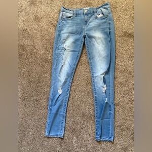 Mudd Light Blue Distressed Skinny Jeans